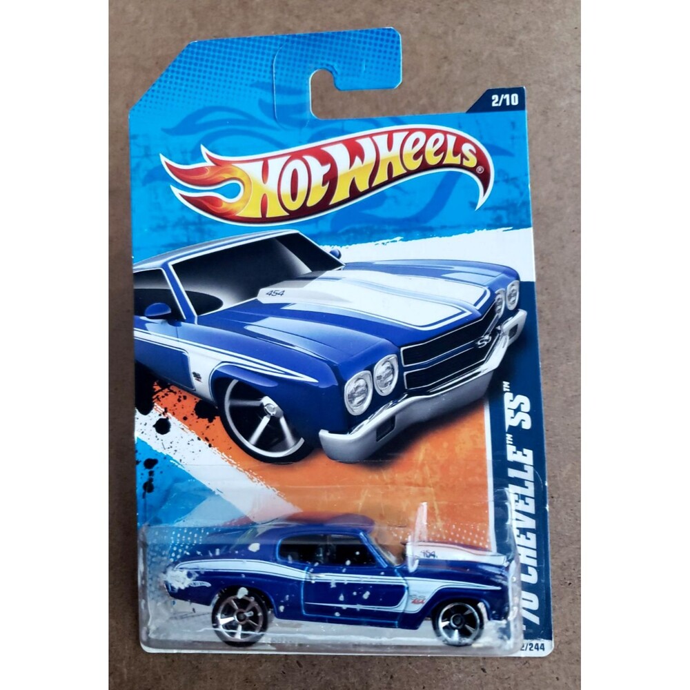 2011 Hot Wheels '70 CHEVELLE SS Metallic Blue Muscle Mania Series #2/10 1:64 102